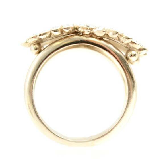 CHANEL Gold Logo Ring - Picture 6 of 10
